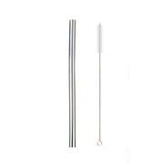 Metal Straw Set Reusable Straw 304 Stainless Steel Drinking Straw with Brush Color Eco-Friendly Pink Straw Party Bar Accessory